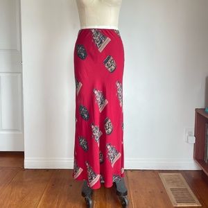 Vintage silk skirt